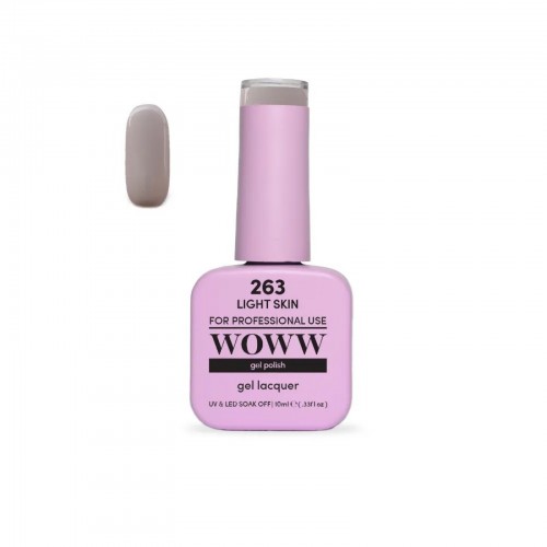 Ημιμόνιμο Βερνίκι New Woww Cosmetics 10ml Light Skin - 263